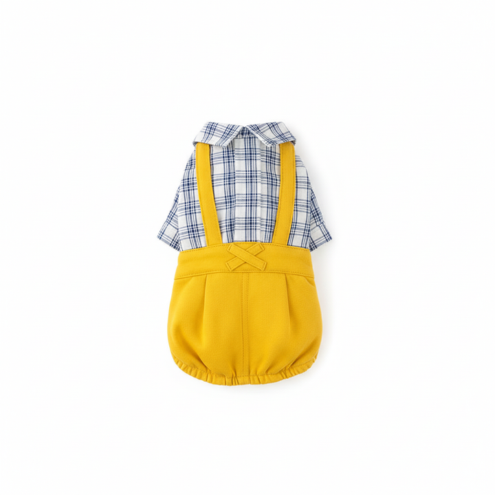 Stylish Plaid Pet Outfit – Cotton Dog &amp; Cat Clothing