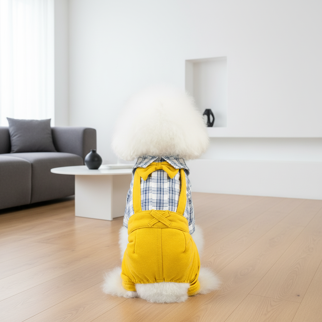Stylish Plaid Pet Outfit – Cotton Dog &amp; Cat Clothing