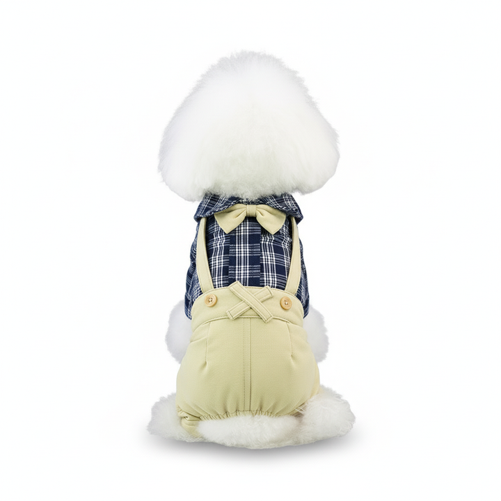 Stylish Plaid Pet Outfit – Cotton Dog &amp; Cat Clothing