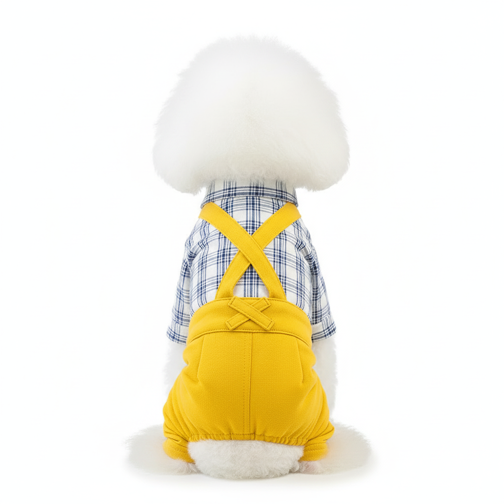Stylish Plaid Pet Outfit – Cotton Dog &amp; Cat Clothing