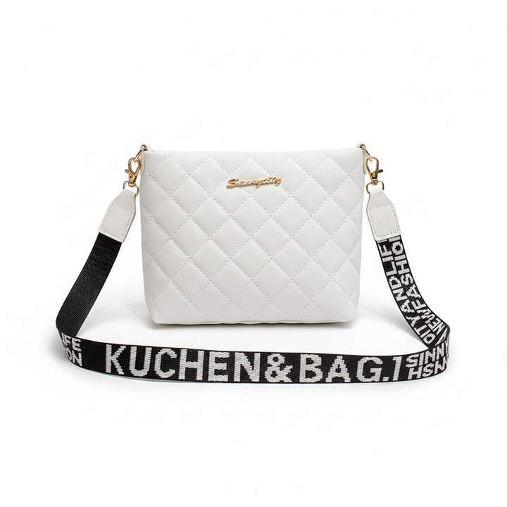 Quilted PU Leather Crossbody Bag – Stylish Mini Shoulder Bag for Women