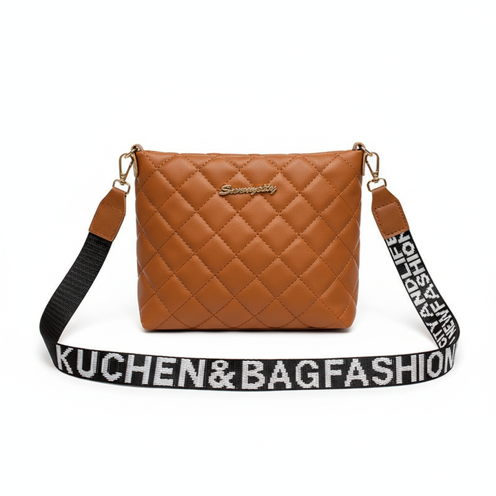 Quilted PU Leather Crossbody Bag – Stylish Mini Shoulder Bag for Women