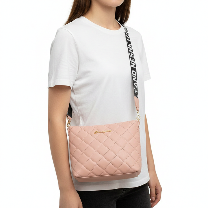 Quilted PU Leather Crossbody Bag – Stylish Mini Shoulder Bag for Women