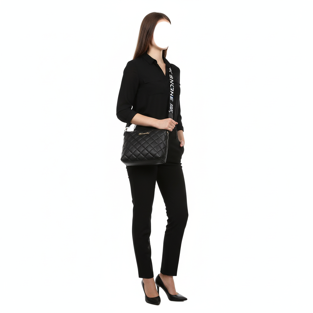 Quilted PU Leather Crossbody Bag – Stylish Mini Shoulder Bag for Women