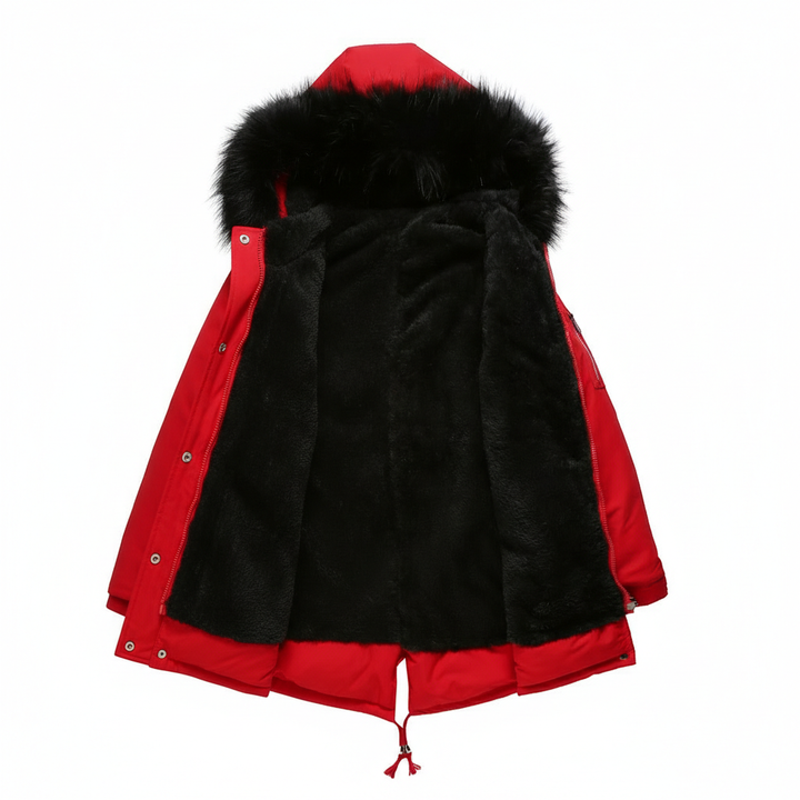 Parka Cotton-padded Coat Mid-length Hooded