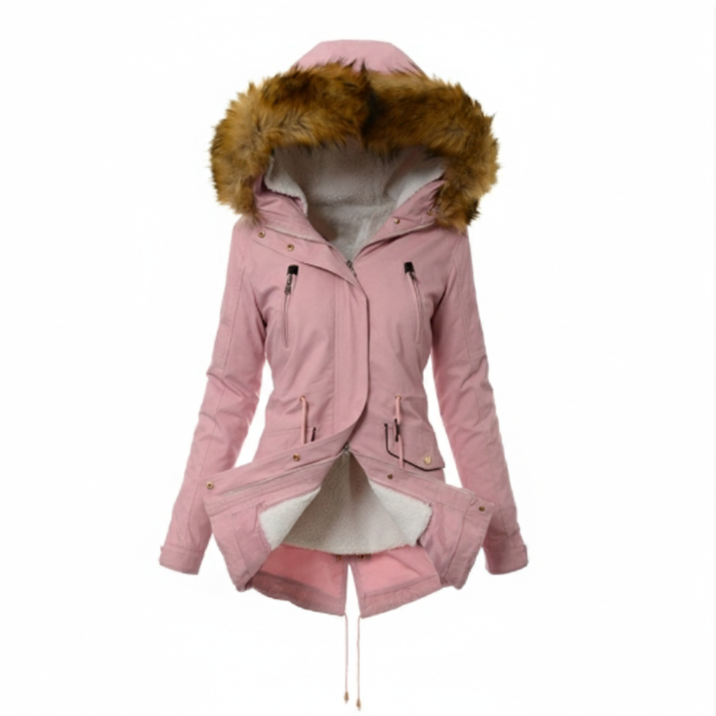 Parka Cotton-padded Coat Mid-length Hooded