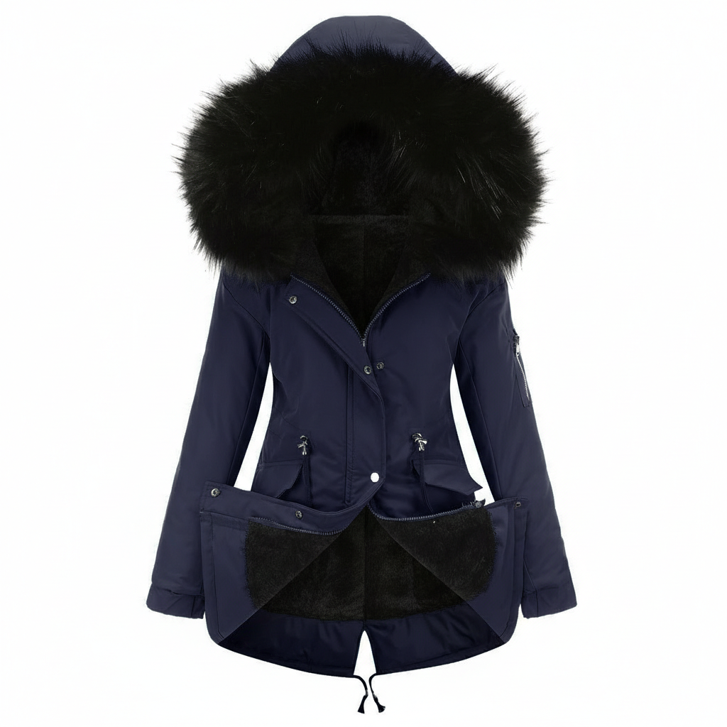 Parka Cotton-padded Coat Mid-length Hooded