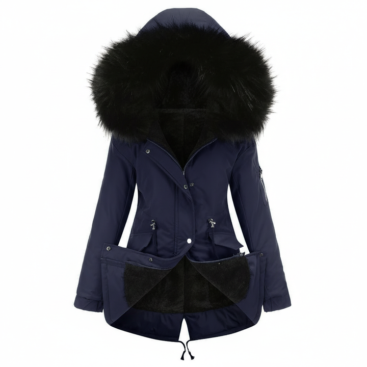 Parka Cotton-padded Coat Mid-length Hooded