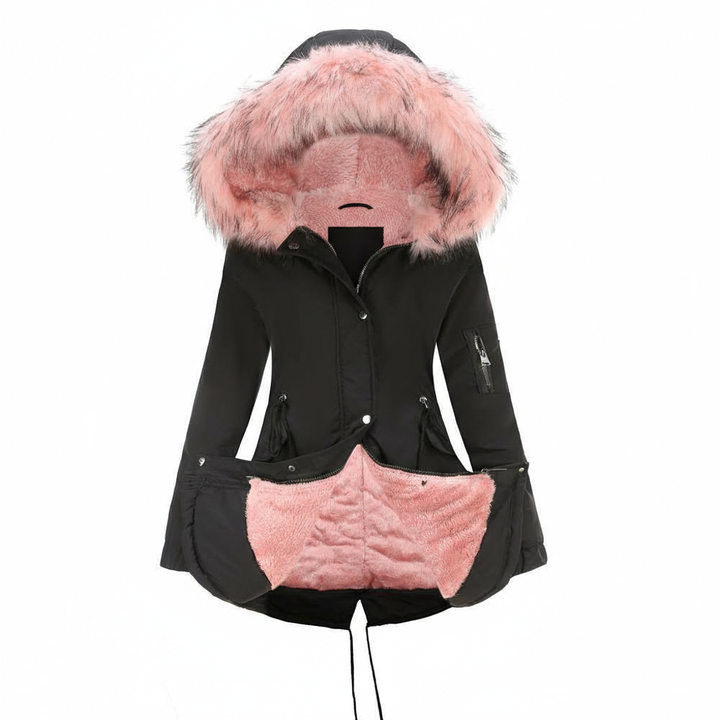 Parka Cotton-padded Coat Mid-length Hooded