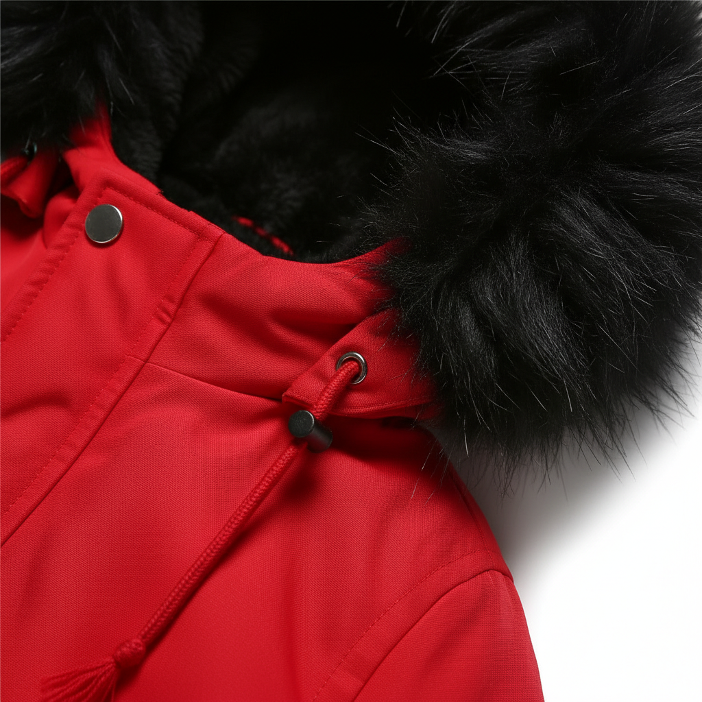 Parka Cotton-padded Coat Mid-length Hooded