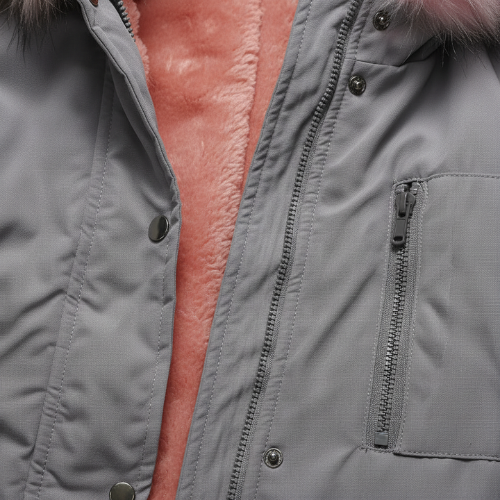 Parka Cotton-padded Coat Mid-length Hooded