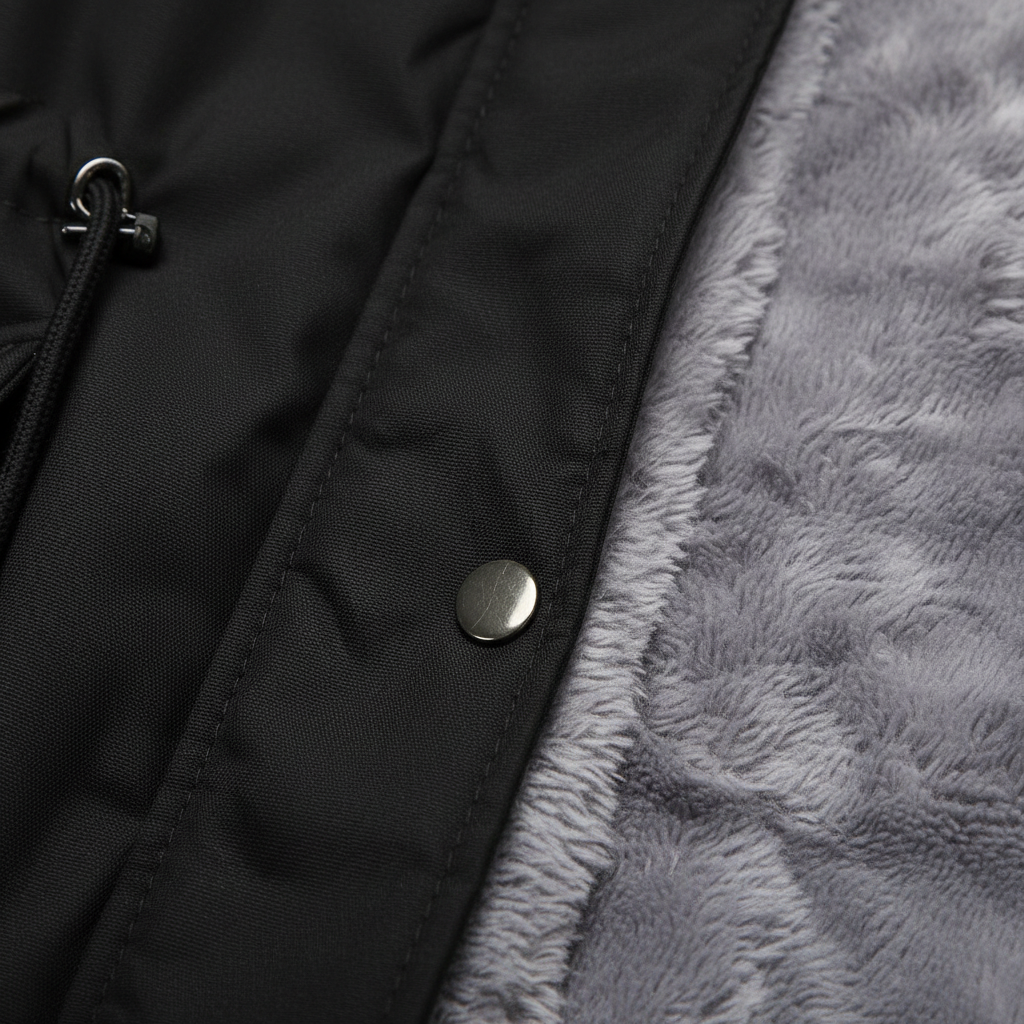 Parka Cotton-padded Coat Mid-length Hooded