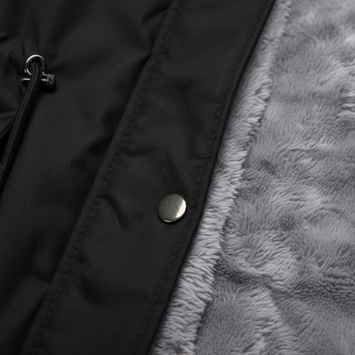 Parka Cotton-padded Coat Mid-length Hooded