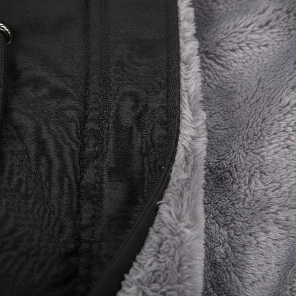 Parka Cotton-padded Coat Mid-length Hooded