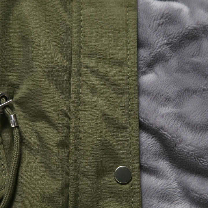 Parka Cotton-padded Coat Mid-length Hooded