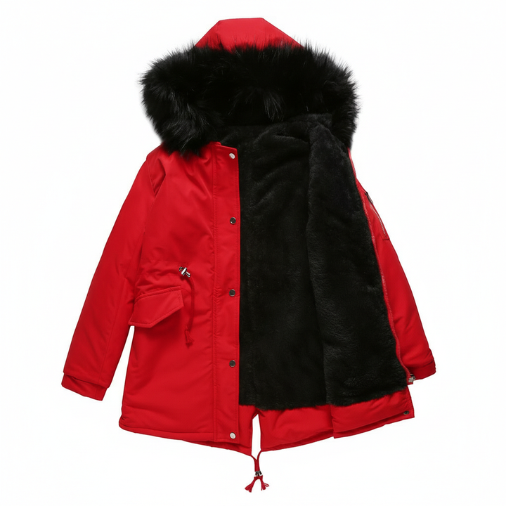 Parka Cotton-padded Coat Mid-length Hooded