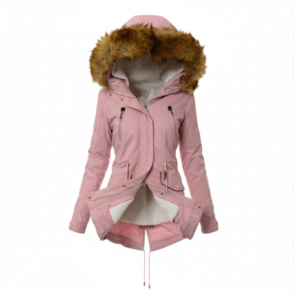 Parka Cotton-padded Coat Mid-length Hooded