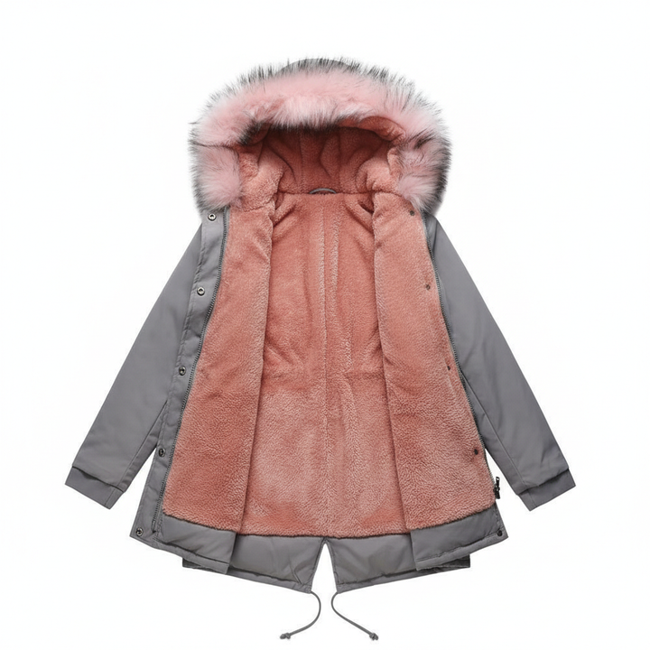 Parka Cotton-padded Coat Mid-length Hooded