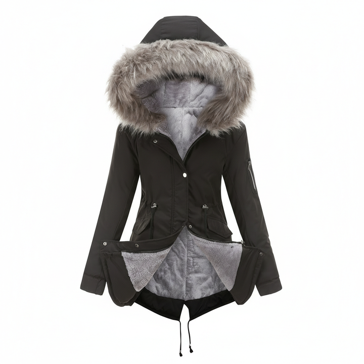Parka Cotton-padded Coat Mid-length Hooded