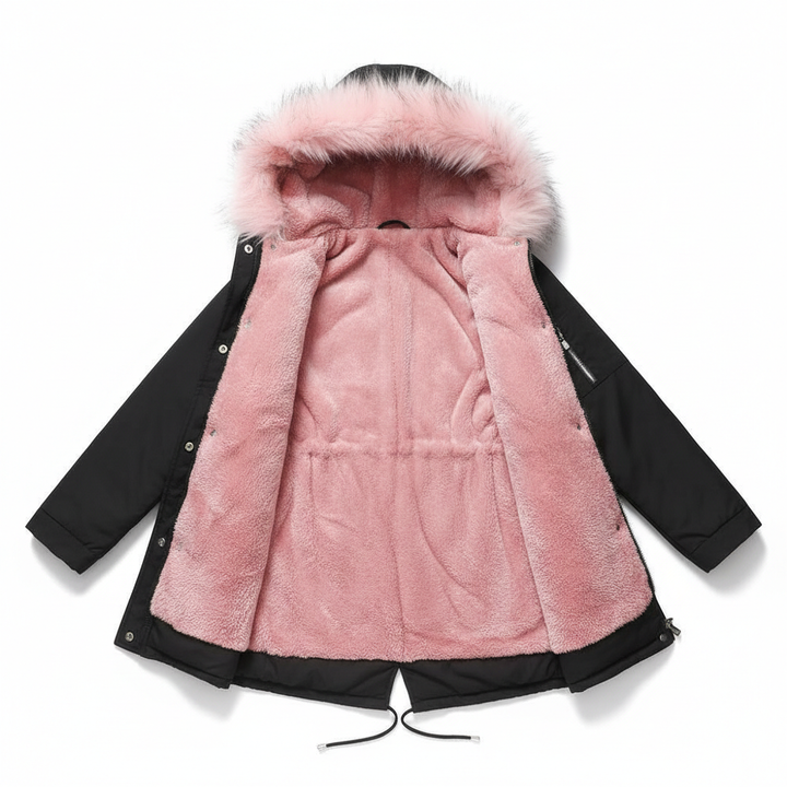 Parka Cotton-padded Coat Mid-length Hooded