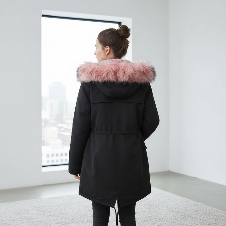 Parka Cotton-padded Coat Mid-length Hooded
