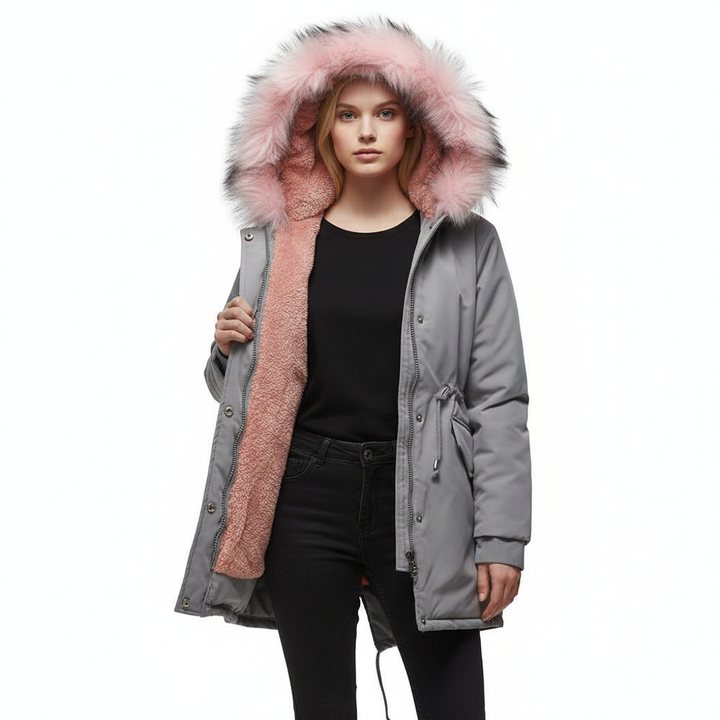 Parka Cotton-padded Coat Mid-length Hooded