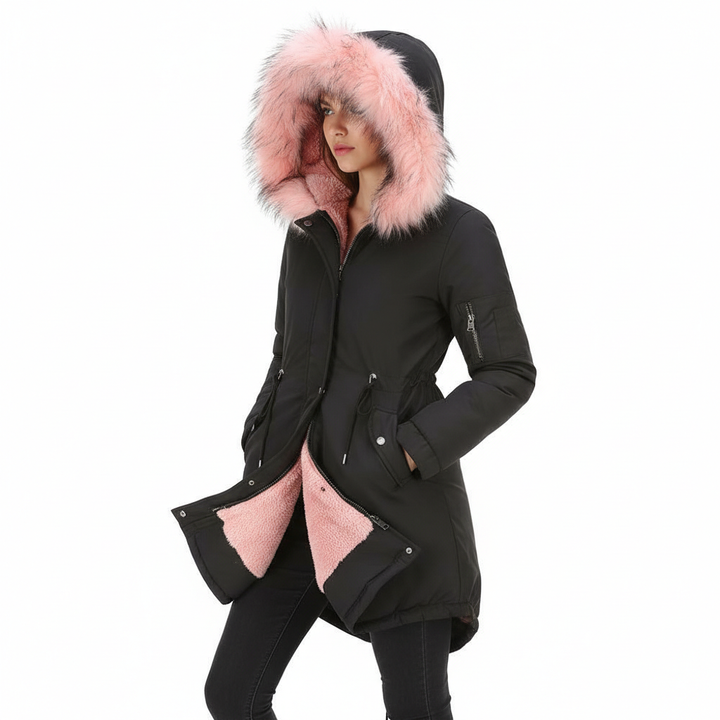 Parka Cotton-padded Coat Mid-length Hooded