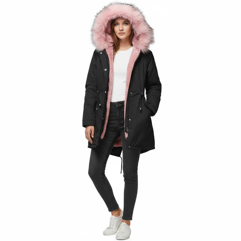 Parka Cotton-padded Coat Mid-length Hooded