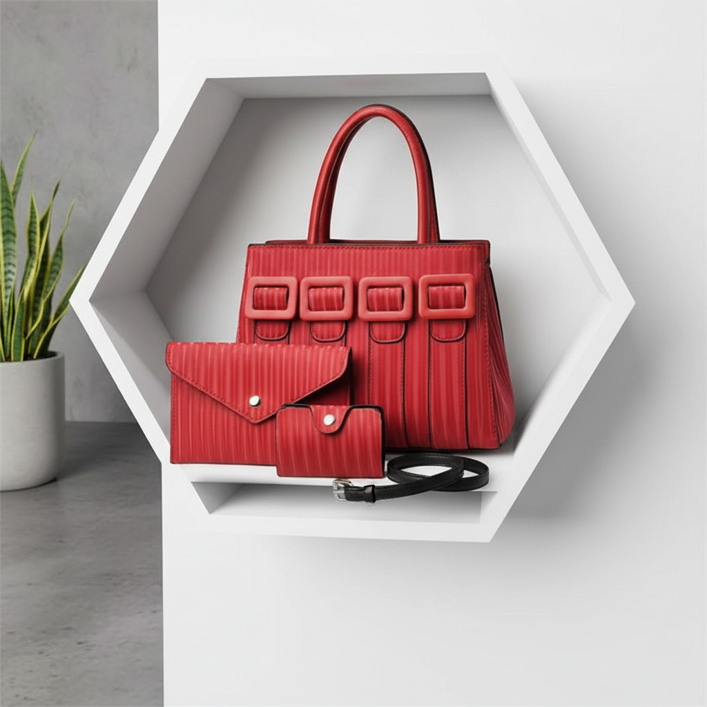 Three-Piece Sets Large Capacity Tote Woman Handbag