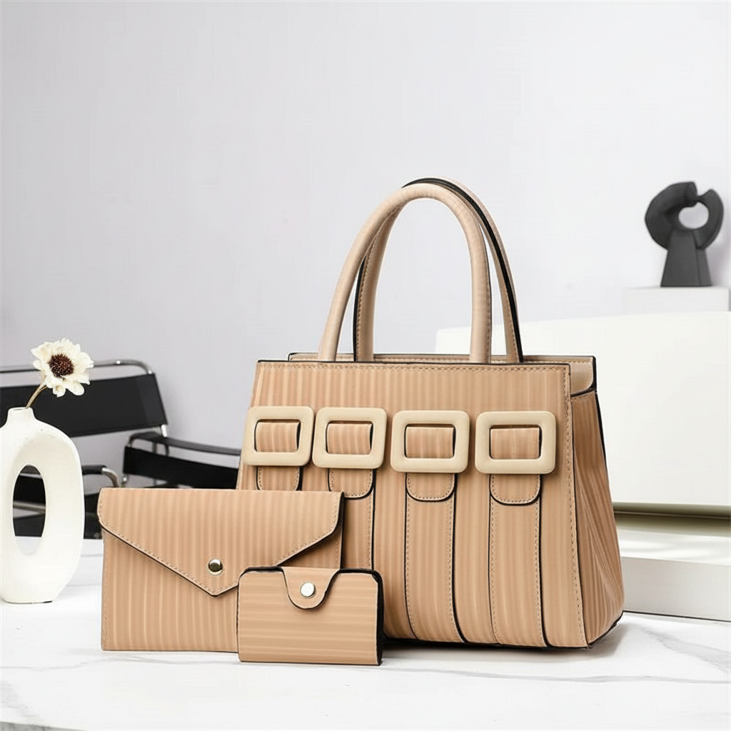 Three-Piece Sets Large Capacity Tote Woman Handbag