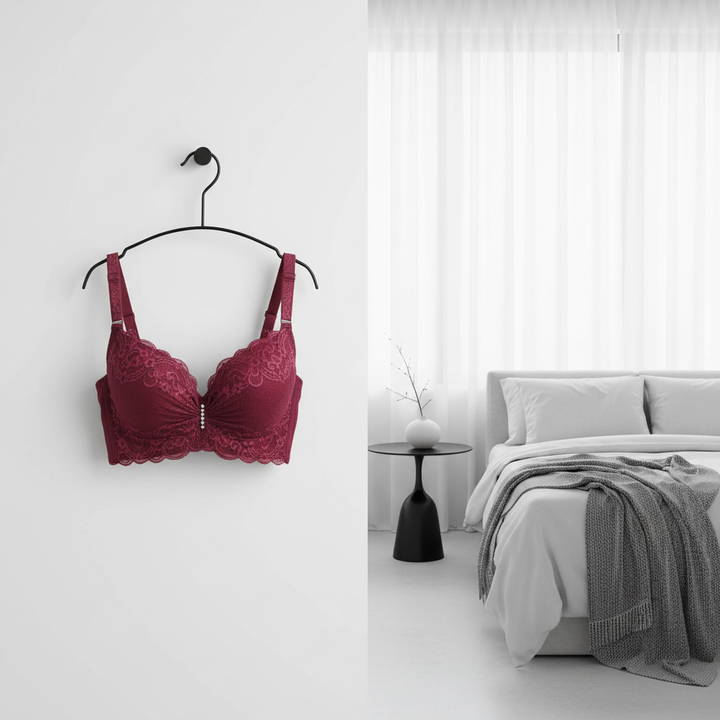 Lace Push-Up Bralette – Elegant Lift Support Bra