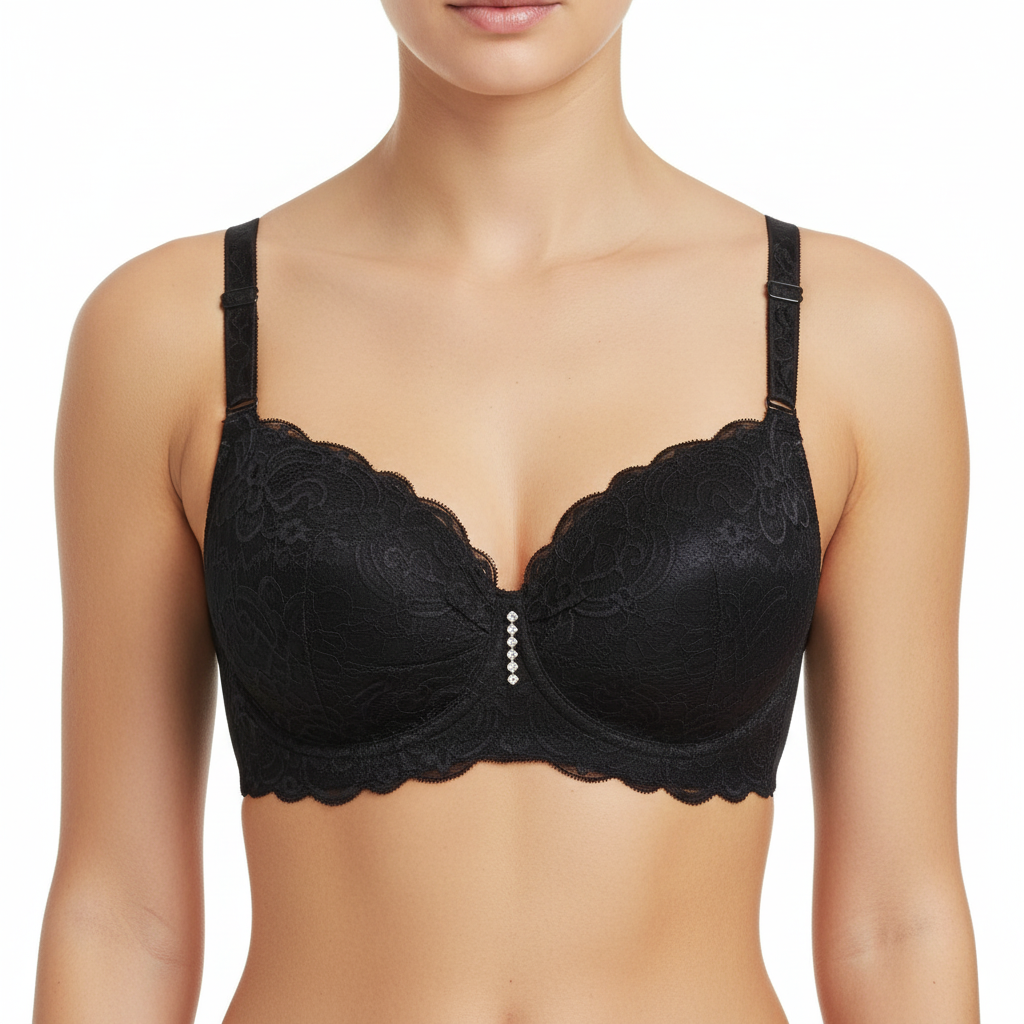 Lace Push-Up Bralette – Elegant Lift Support Bra
