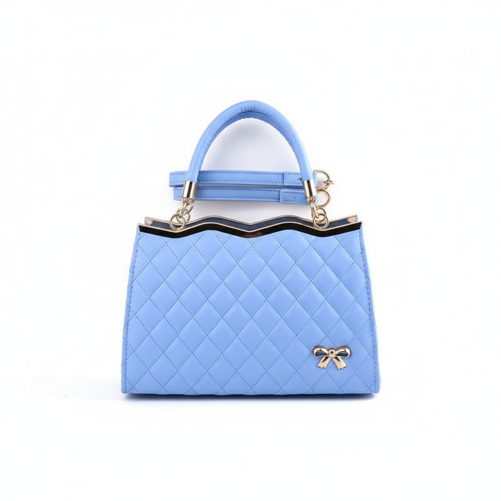 Quilted PU Leather Women’s Handbag – Fashion Top Handle Shoulder &amp; Crossbody Bag