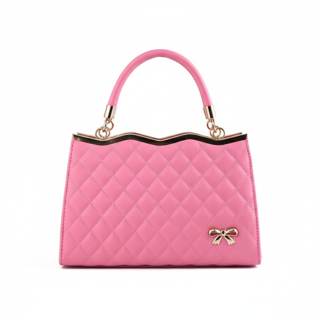 Quilted PU Leather Women’s Handbag – Fashion Top Handle Shoulder &amp; Crossbody Bag