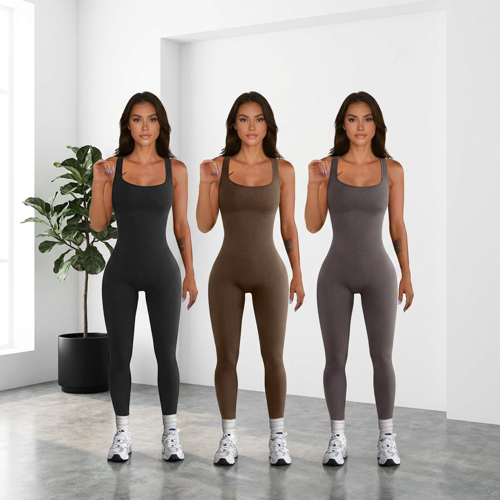 Women's Suspender Tank Top Tights