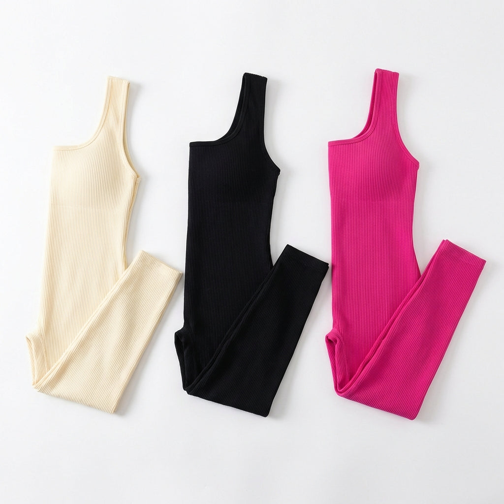 Women's Suspender Tank Top Tights