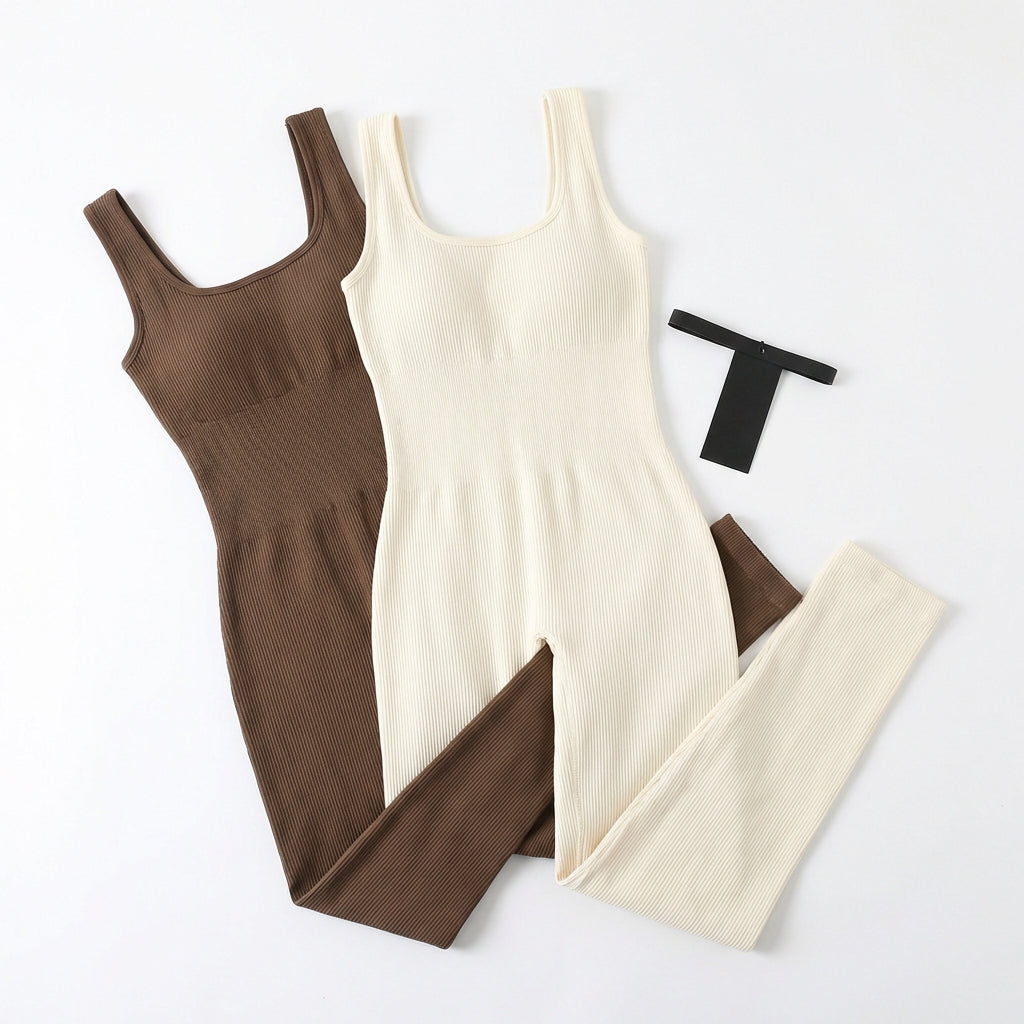 Women's Suspender Tank Top Tights