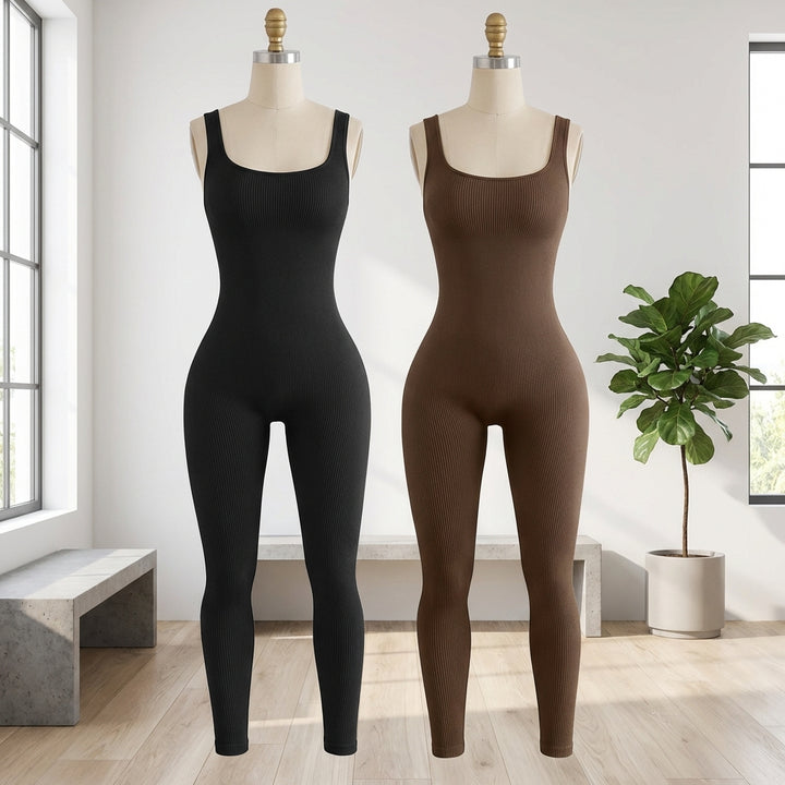 Women's Suspender Tank Top Tights