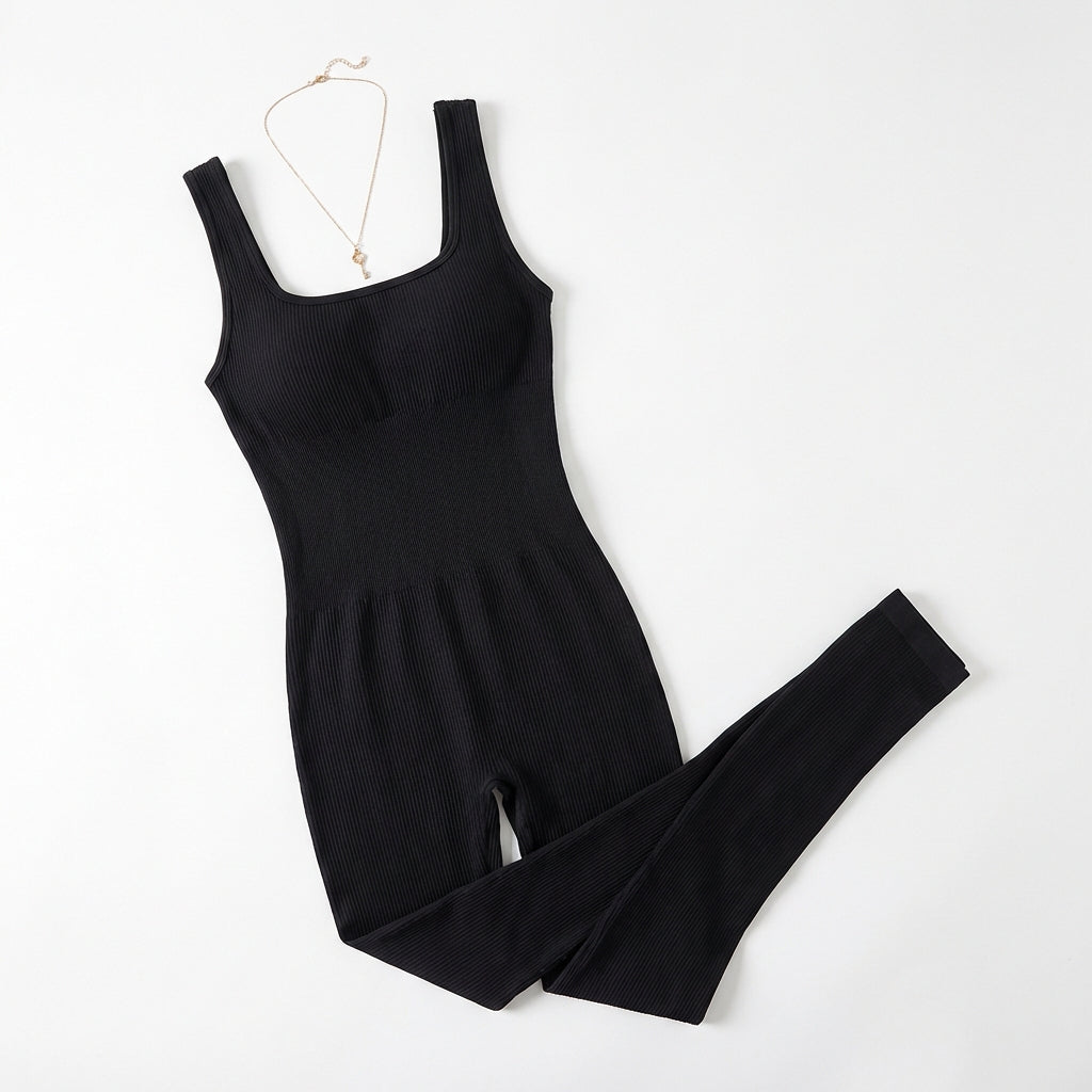 Women's Suspender Tank Top Tights
