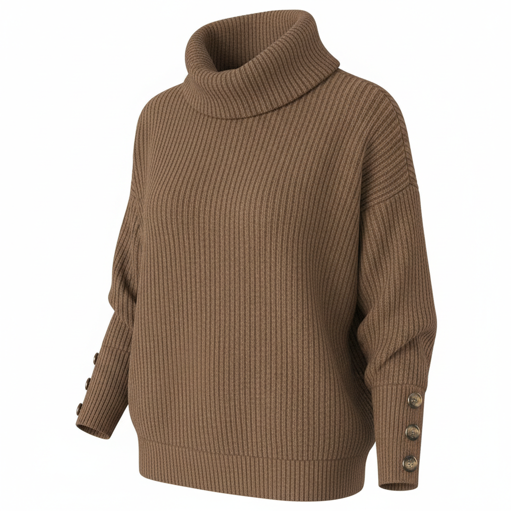 Women's Lapel Pullover Knit Sweater