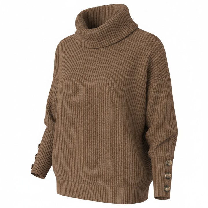 Women's Lapel Pullover Knit Sweater