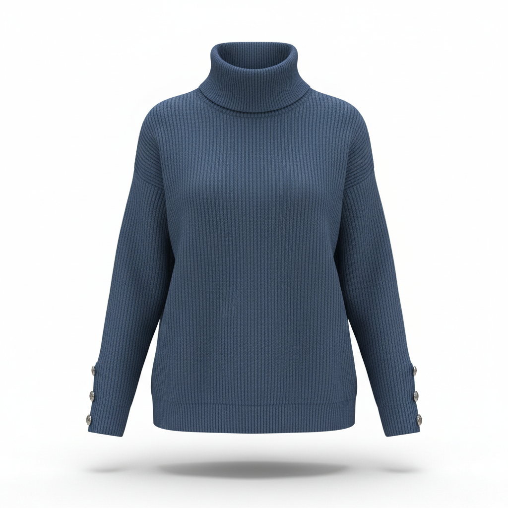 Women's Lapel Pullover Knit Sweater