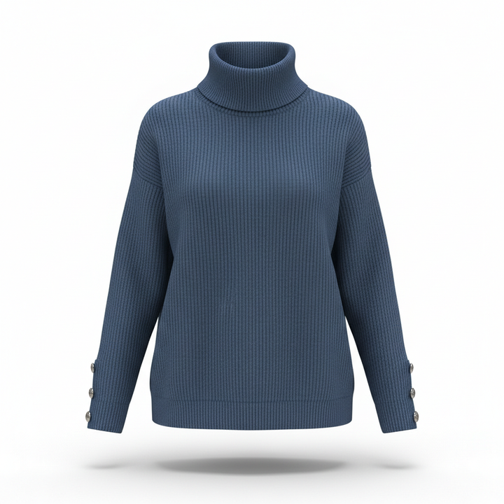 Women's Lapel Pullover Knit Sweater