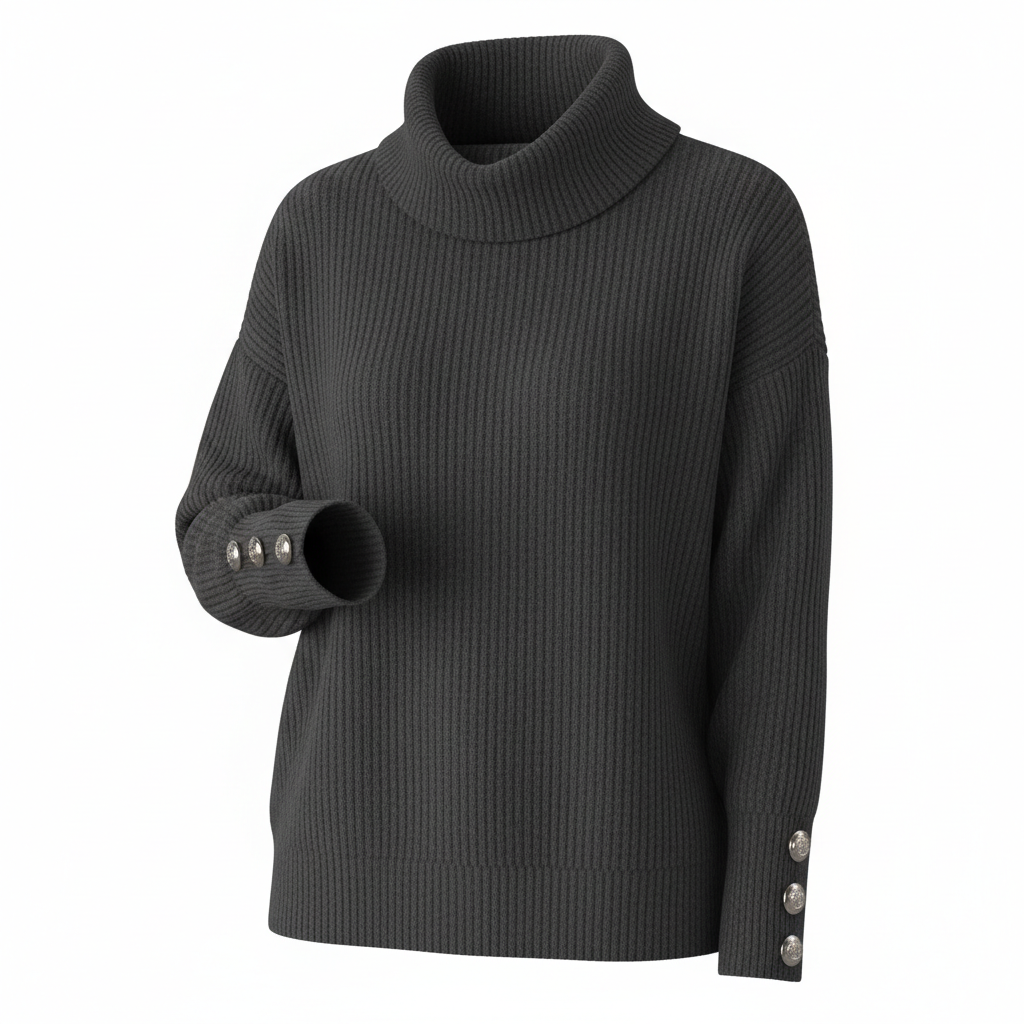 Women's Lapel Pullover Knit Sweater