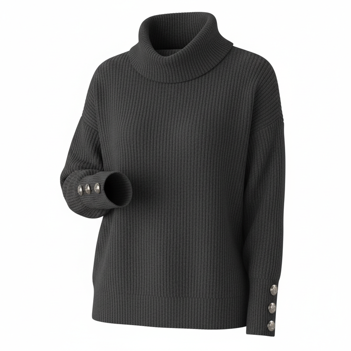 Women's Lapel Pullover Knit Sweater