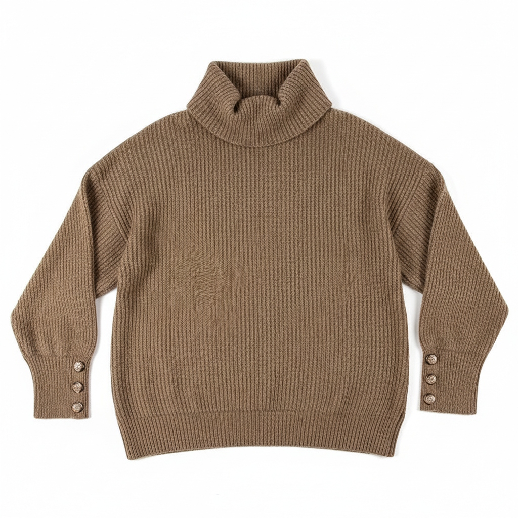 Women's Lapel Pullover Knit Sweater