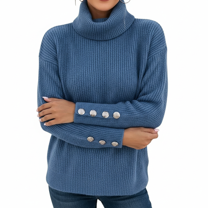 Women's Lapel Pullover Knit Sweater