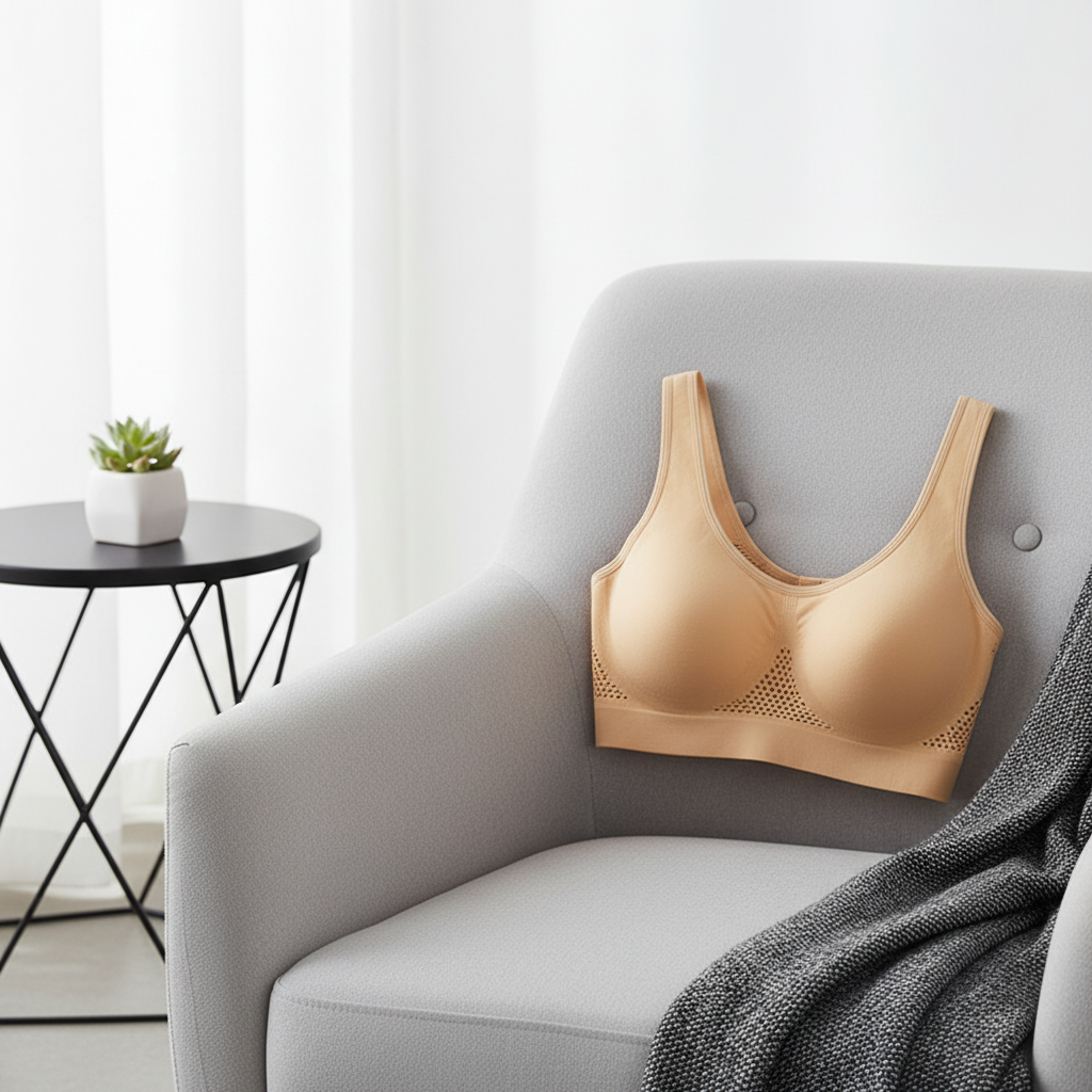 Seamless Full-Coverage Comfort Bra – Breathable Wireless Support Bra
