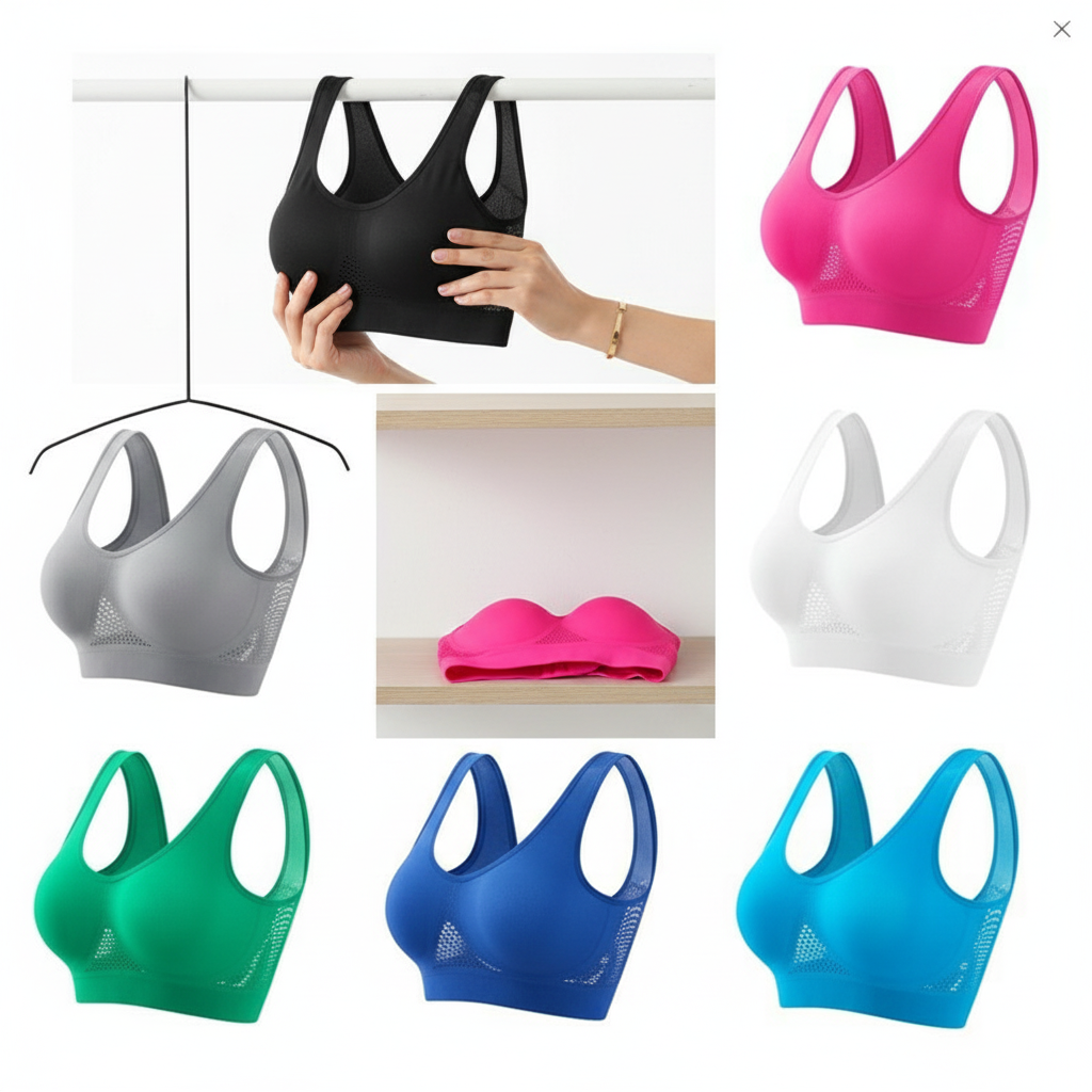 Seamless Full-Coverage Comfort Bra – Breathable Wireless Support Bra