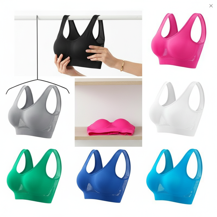 Seamless Full-Coverage Comfort Bra – Breathable Wireless Support Bra